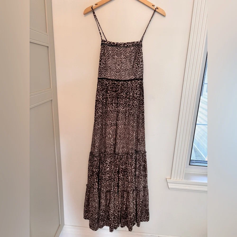 Leopard Print Maxi Dress - Picture 1 of 5